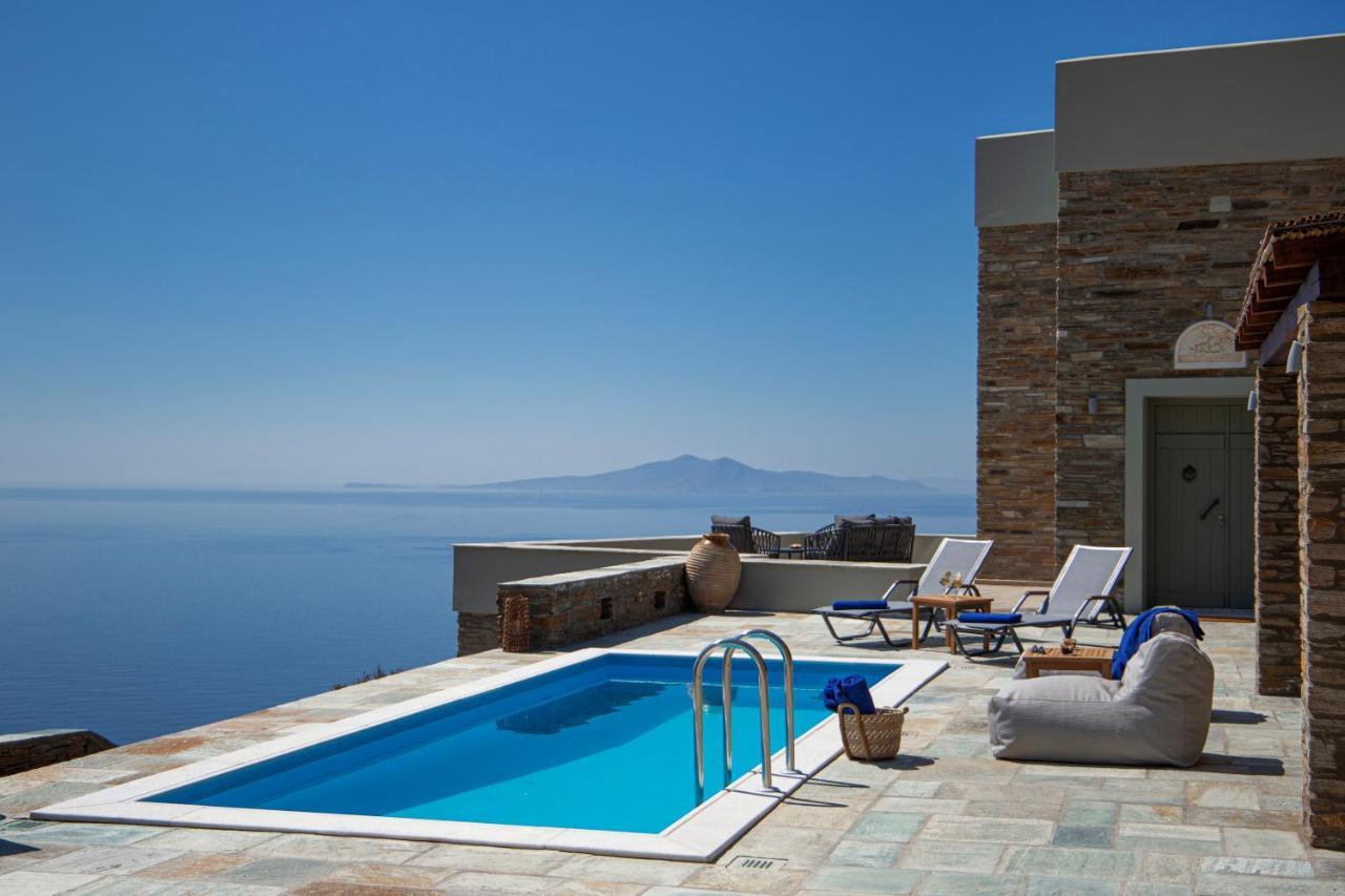 Acron Andros - Luxury Villa With Private Pool Korthio Exterior photo