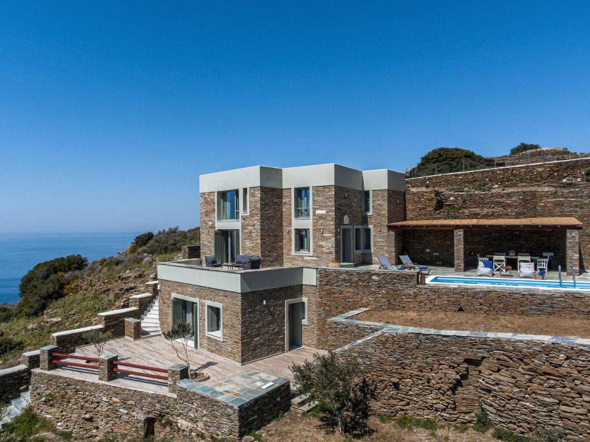 Acron Andros - Luxury Villa With Private Pool Korthio Exterior photo