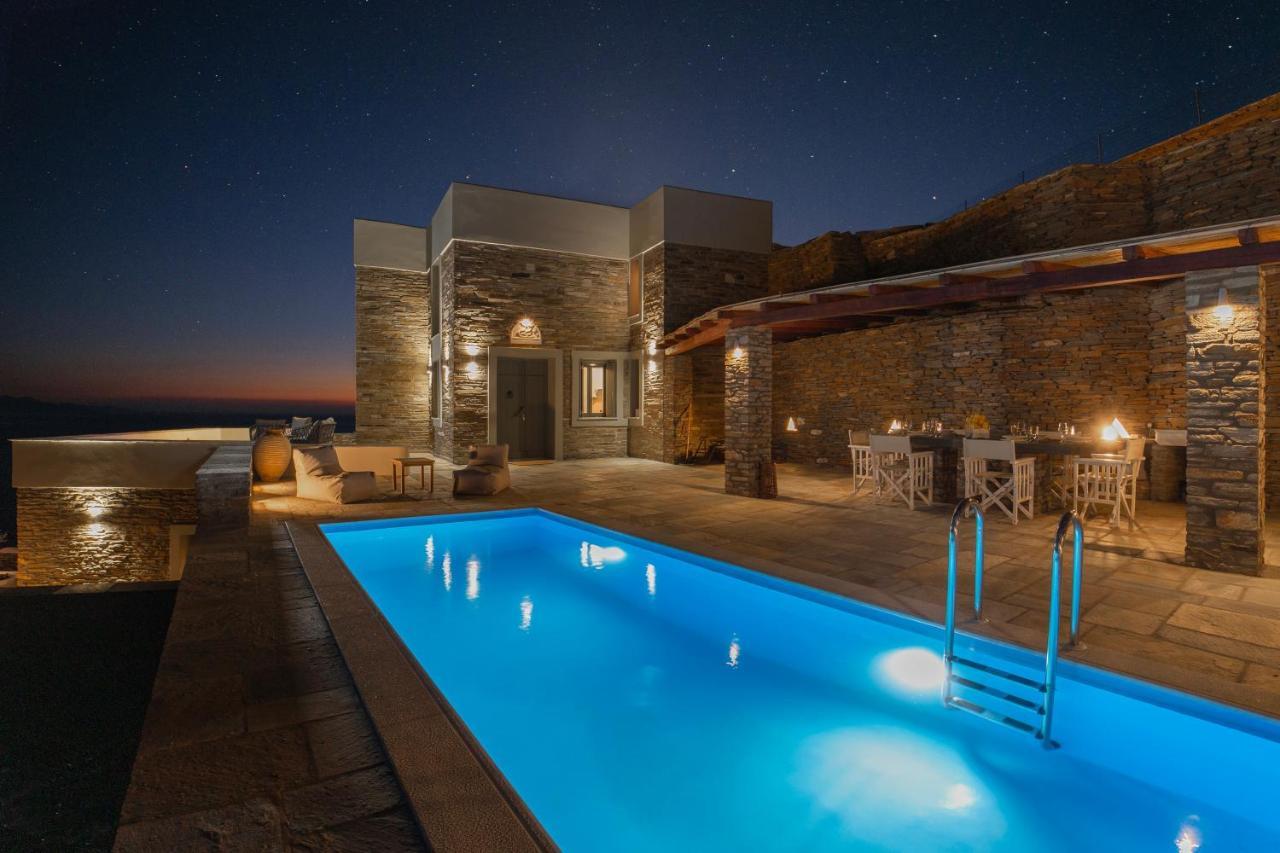 Acron Andros - Luxury Villa With Private Pool Korthio Exterior photo
