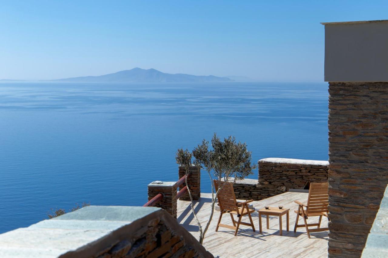 Acron Andros - Luxury Villa With Private Pool Korthio Exterior photo